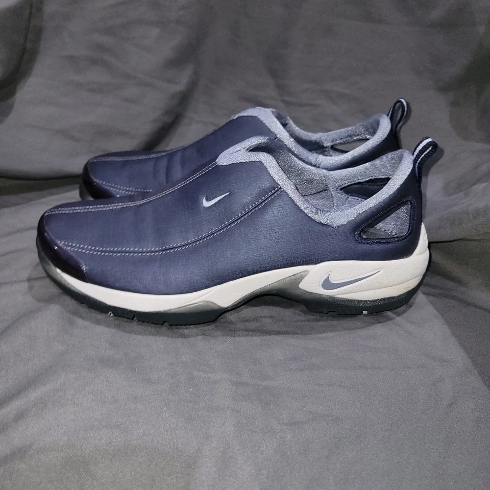 NIKE Women's Blue Golf Air Go Slip-on Soft Spike Shoes US Size 7